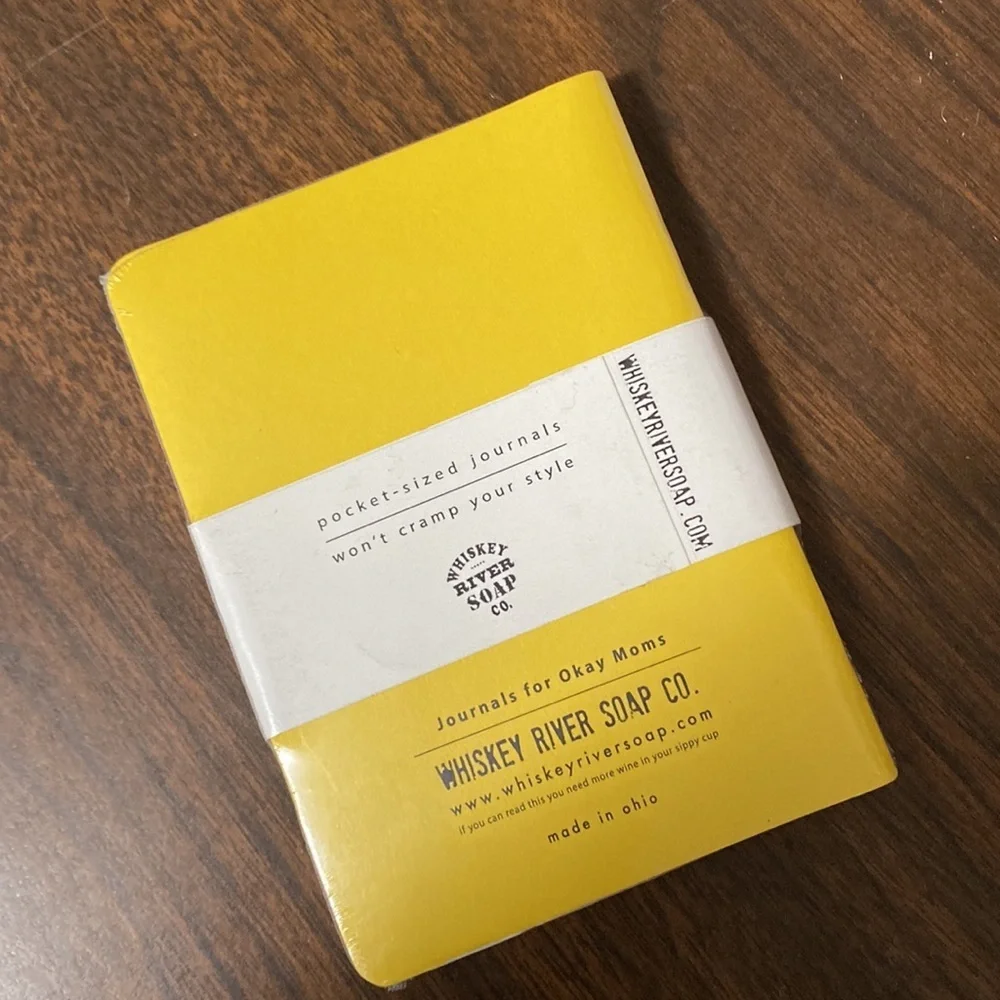 Pocket Size Journals WHISKEY RIVER SOAP Co. “OKAY MOMS” 3 Note Pads NWOT Sealed